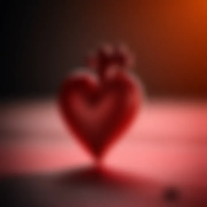 A heart symbol intertwined with a puzzle, representing complex emotions