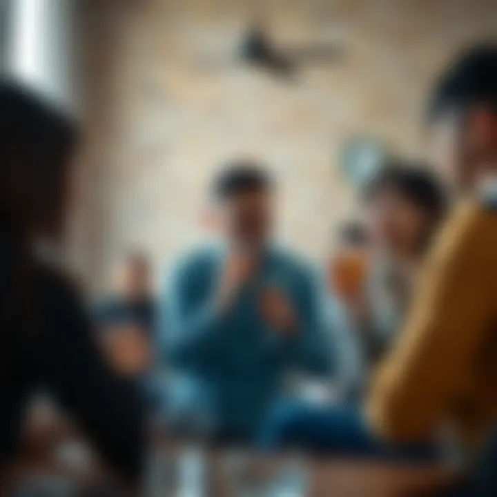 Supportive group gathering