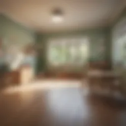 A serene classroom environment designed for preschoolers