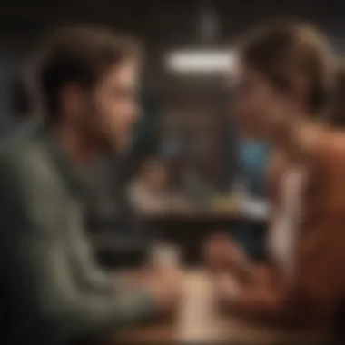 The Power of Communication in Relationships Effective communication techniques depicted in a conversation setting