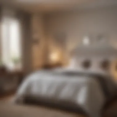 Tranquil Bedroom Ambiance A peaceful bedroom setting with soft lighting