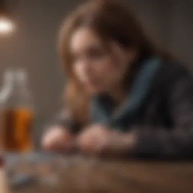 Illustration depicting understanding addiction and offering assistance