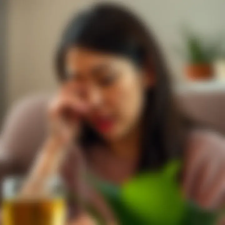 Lifestyle Adjustments for Nausea Prevention Illustration of lifestyle adjustments to prevent nausea