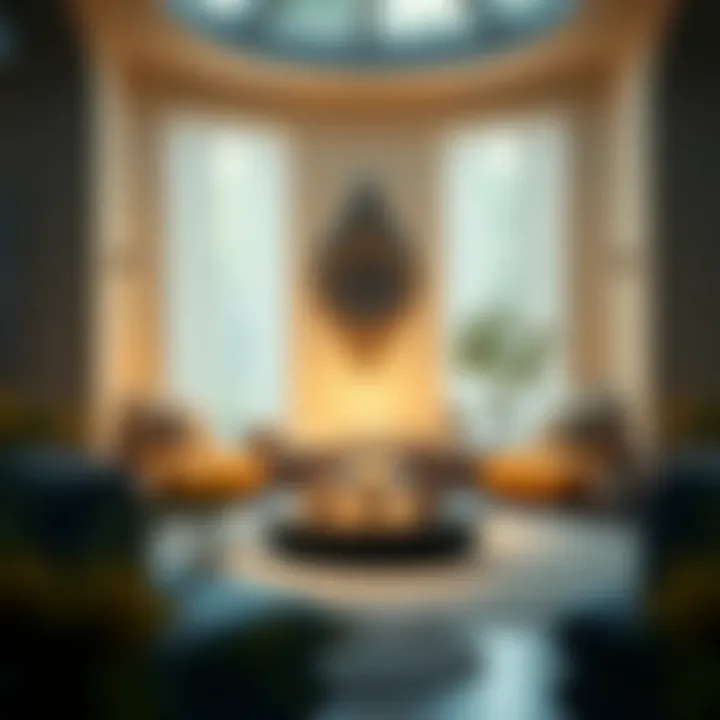 Meditative Sanctuary Meditative space with calming elements