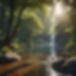 A serene landscape illustrating tranquility and peace