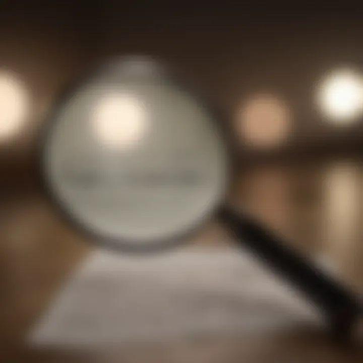 Magnifying glass focusing on subtle clues hinting at possible cheating