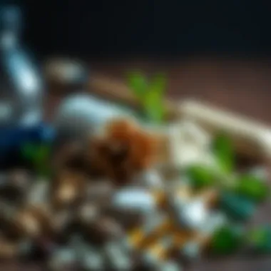 Natural Ingredients for Cognitive Enhancement A close-up of natural ingredients used in nutritional supplements