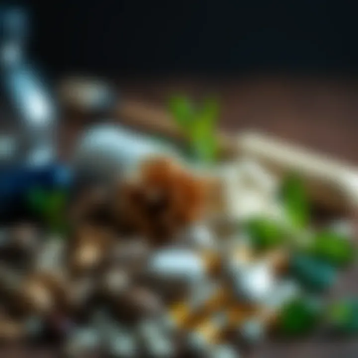 Natural Ingredients for Cognitive Enhancement A close-up of natural ingredients used in nutritional supplements