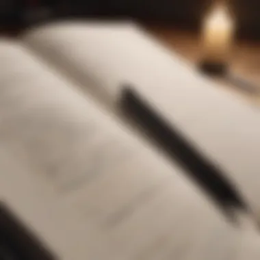 The Power of Sleep Journaling A journal with a pen, symbolizing the importance of tracking sleep patterns.