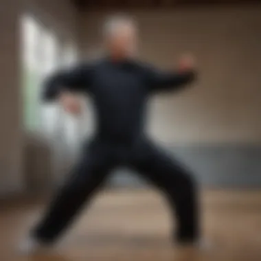 Tai Chi moves emphasizing the connection between mind and body