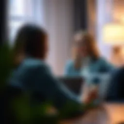 Virtual therapy session with a mental health professional