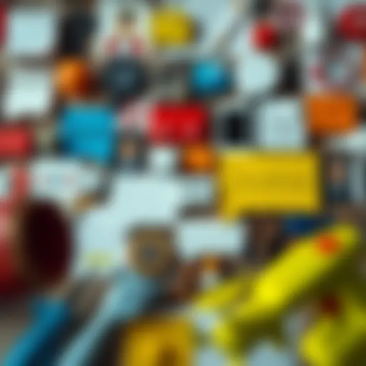 A collage of diverse communication tools