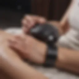 Relaxation device designed for calming the wrist and palm