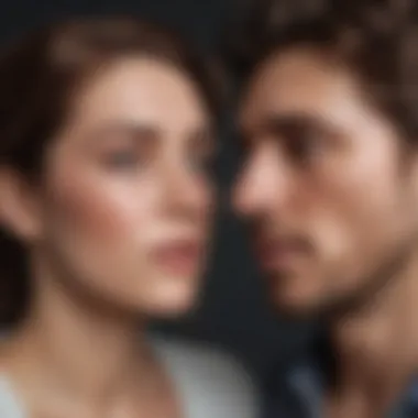 Impact on Relationships Visual depiction of strained relationships due to anxiety
