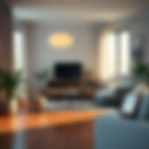 A serene living space reflecting tranquility and order