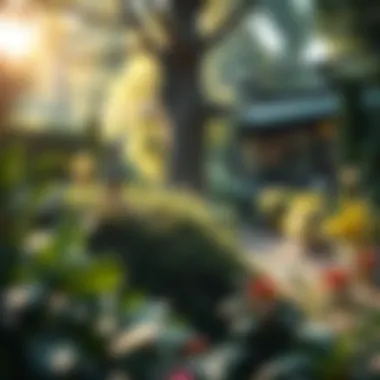 Nature's Role in Mental Well-being A tranquil garden symbolizing connection to nature and peace
