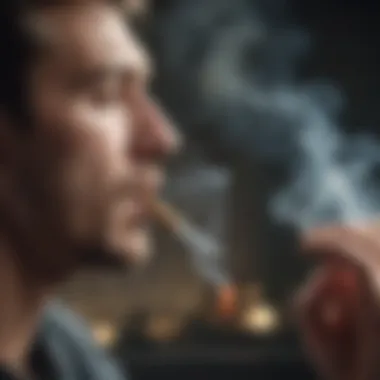 Social Dynamics Altered by Smoking A visual depicting the social interactions influenced by smoking habits.