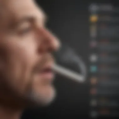Infographic on health improvements after cessation Long-term health benefits of quitting smoking
