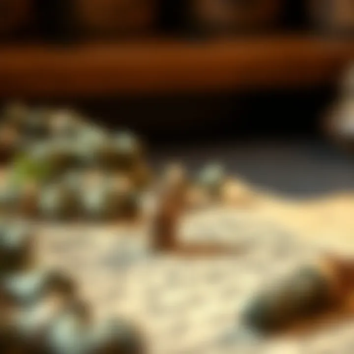 An ancient manuscript depicting sage's historical use in traditional medicine