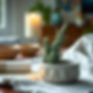 A serene setting showcasing sage in a home wellness ritual