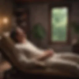 A serene setting depicting a hypnotherapy session