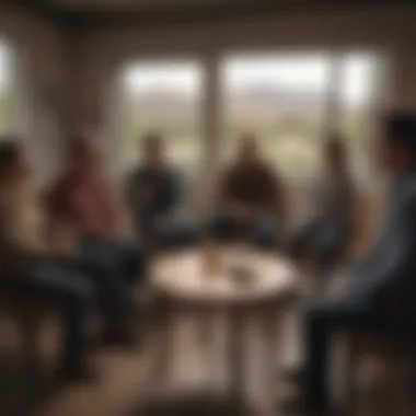 Therapist guiding a group session in Glendale, AZ