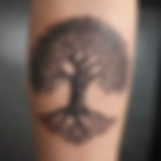 Intricate Tree of Life tattoo design representing growth and resilience