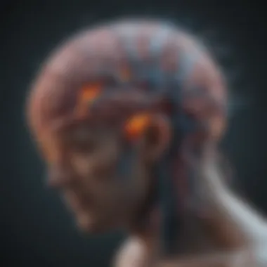 The Neurobiology of Depression A brain illustration showing neural connections affected by depression