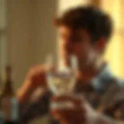 Visual representation of alcohol cravings and their triggers