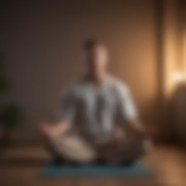 A person meditating to illustrate emotional regulation