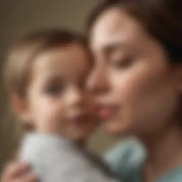 Illustration depicting the emotional bond between caregiver and child