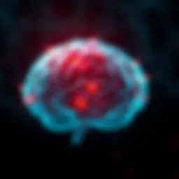 Illustration of the brain highlighting neurotransmitter pathways affected by bipolar medications