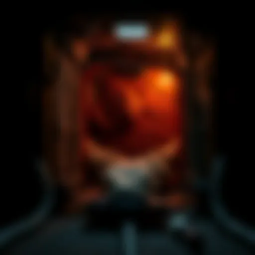 The Essence of Confinement Intricate view of a cramped space illustrating confinement