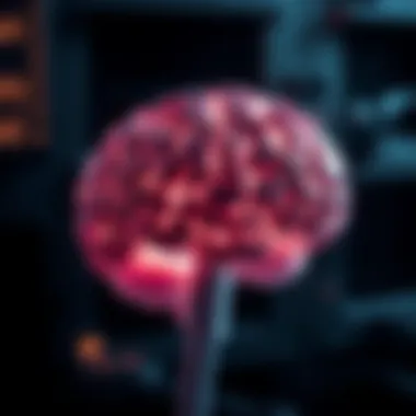 Graphic representation of neurodegenerative diseases affecting the brain.