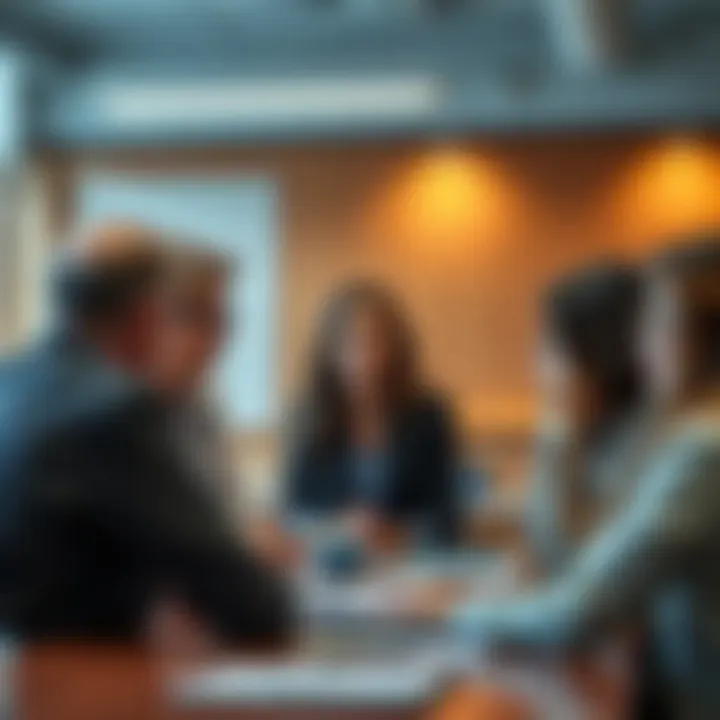 Collaborative Treatment Strategies A diverse group of professionals discussing treatment strategies