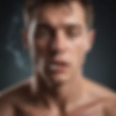 Physiological Responses to Nicotine Withdrawal Diagram illustrating physiological responses to nicotine withdrawal