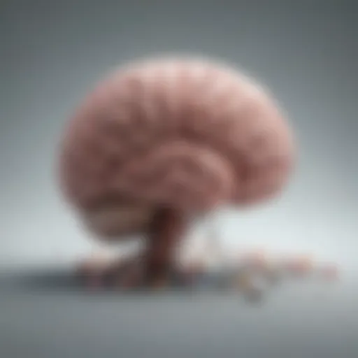 Illustration depicting the brain's response to drug withdrawal