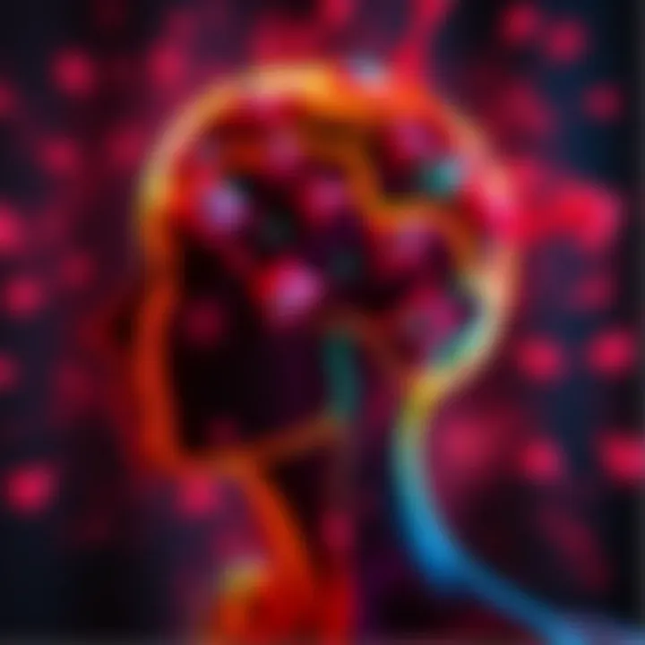 Fluctuations of Emotion Abstract representation of fluctuating emotions in vibrant colors.