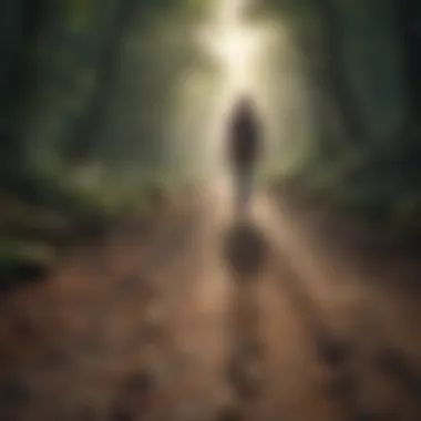 The Path to Healing Illustration portraying the journey towards recovery from emotional trauma