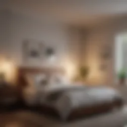 A tranquil bedroom environment promoting restful sleep.