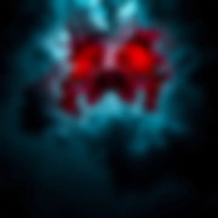 The Depths of Emotion Abstract representation of overwhelming emotions