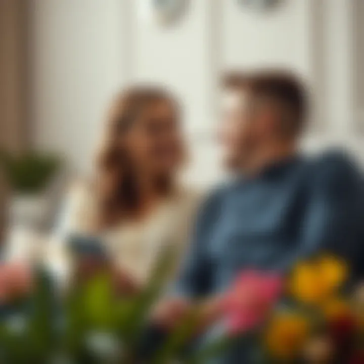 Visual representation of communication strategies for couples
