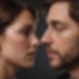 Depiction of psychological factors influencing intimacy