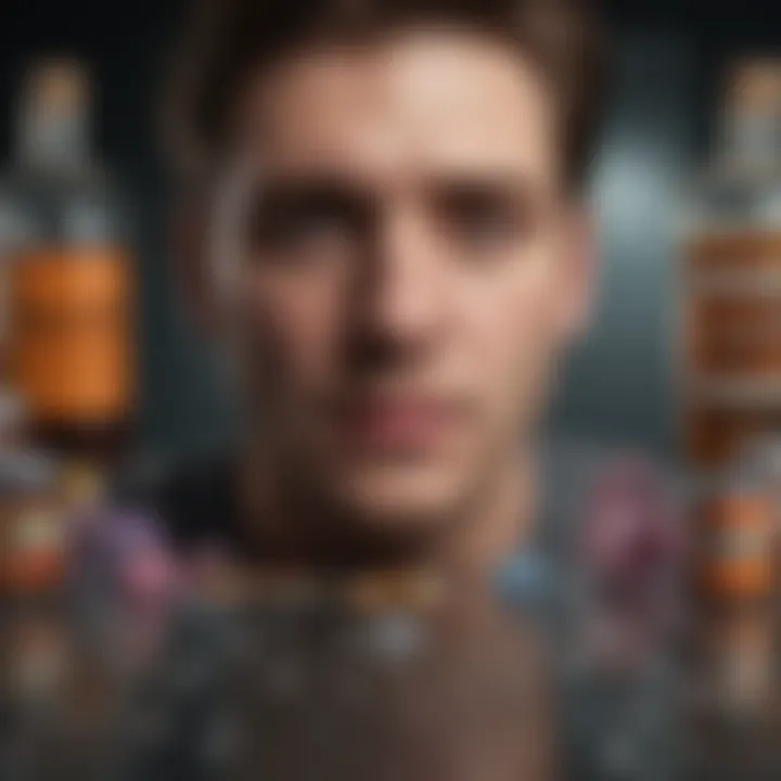 Artistic depiction of various treatment options for manic depression