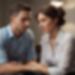 Abstract representation of emotional connection in therapy