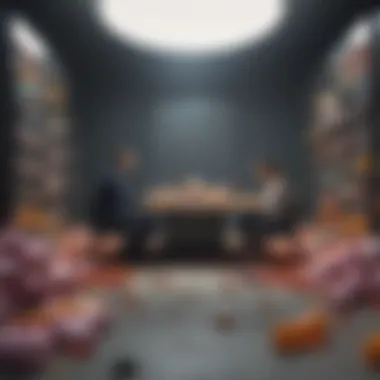 Conceptual illustration of detachment and unreality