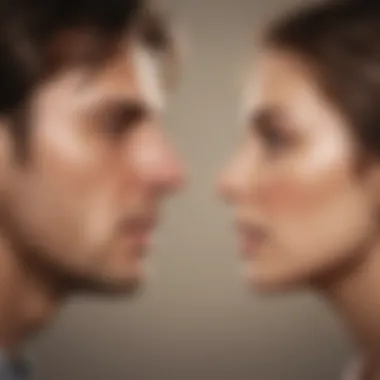 A conceptual illustration depicting the emotional impacts of narcissism on relationships.