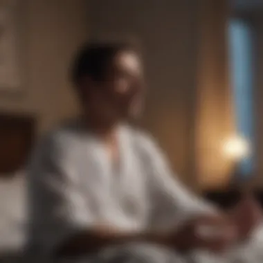 Meditation Techniques for Better Sleep A person meditating before bed to enhance sleep quality