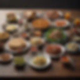 Delicious lunch spread on a table