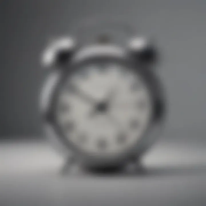 A clock showing midday